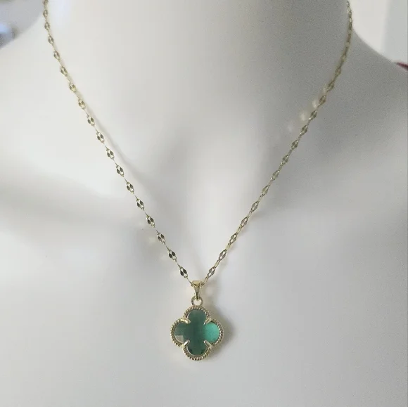 Luxury Style Set 18K gold plated Stainless steel earrings/ necklace Intensity - Picture 7 of 8